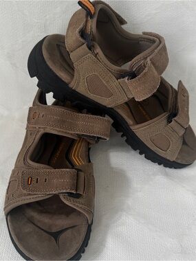 Weather Spirits Mens Size 9 Brown Outdoor Hiking Sandals Comfort Fit